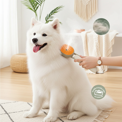 Cepillo de Vapor 3 en 1 para Gatos y Perros – Steam Brush Mascotas | TM-HOME