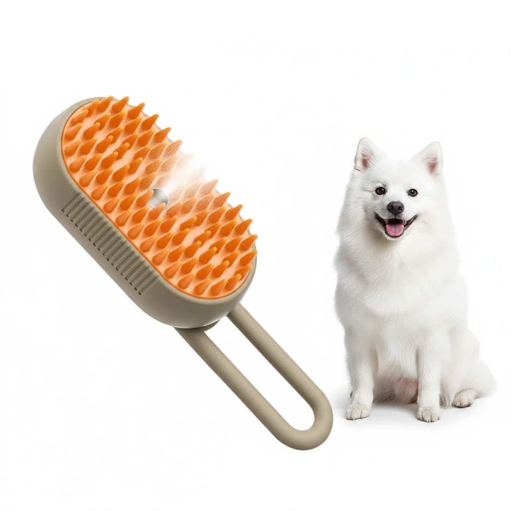 Cepillo de vapor con perro