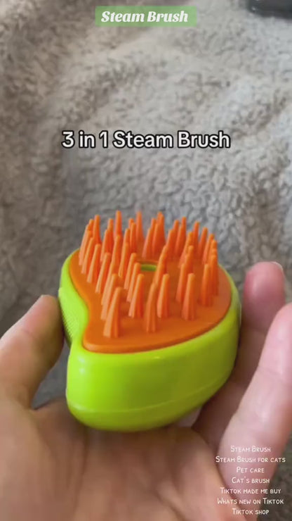 Cepillo de Vapor 3 en 1 para Gatos y Perros – Steam Brush Mascotas | TM-HOME